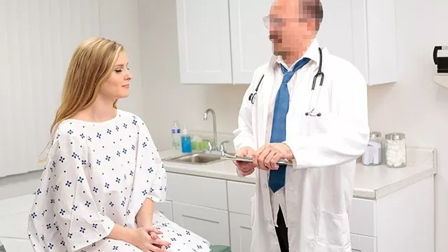 Perv Doctor - Pretty Pretty Harlow West gets special treatment from a perverted doctor and nurse