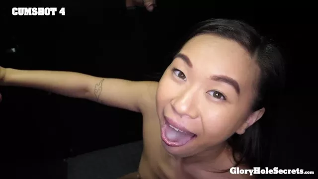 Glory Hole Secrets - Tiny Asian Girl Knows Exactly How to Handle Cocks