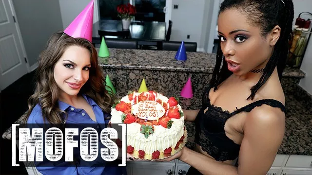 Mofos - Miniature Kimmy Granger Makes Her Man's Birthday Special With Sexy Kira Noir