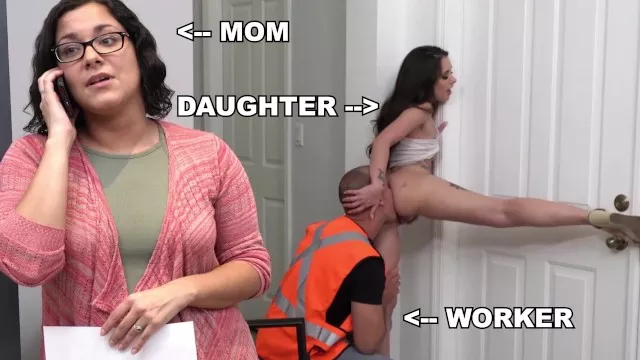 Bang Bros 18 - Young Gia Paige Takes Cock from Roofing Sean Lawless Behind Mommy's Back