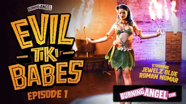 Burning Angel - Jewel's Blue Bartender Gives Hot Tiki Performance